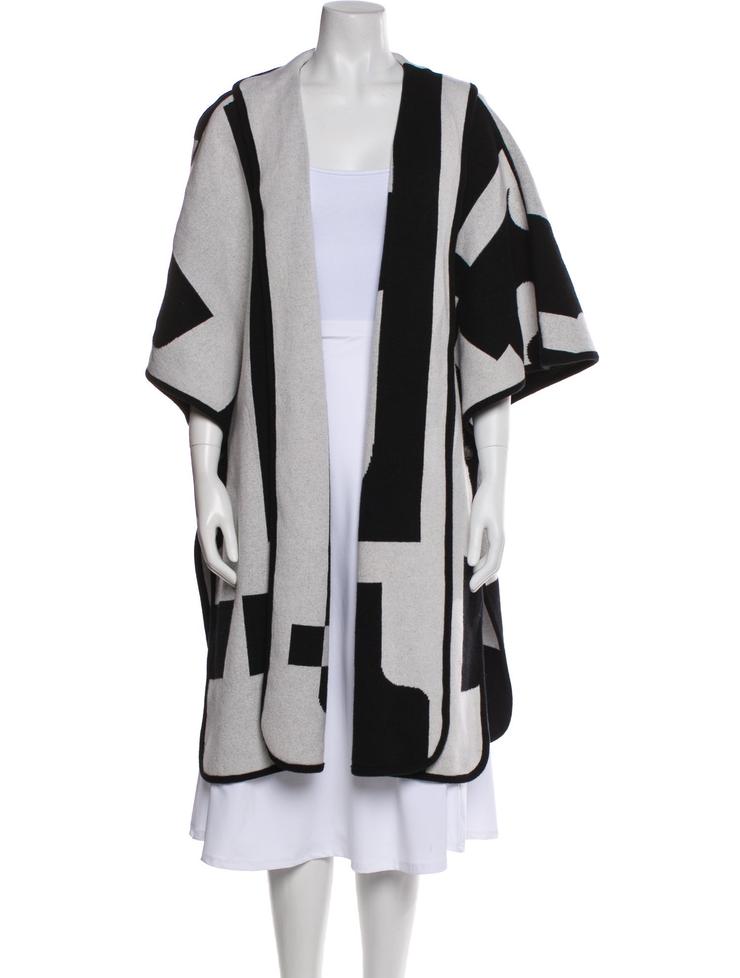 Escada Colorblock Pattern Coat