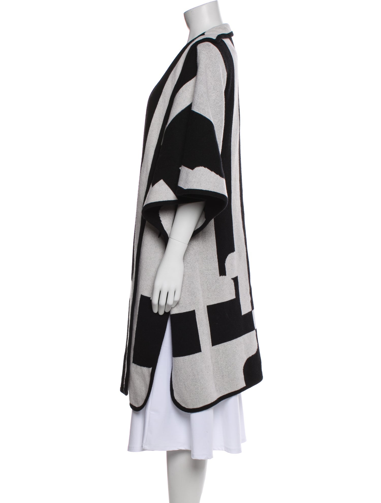 Escada Colorblock Pattern Coat