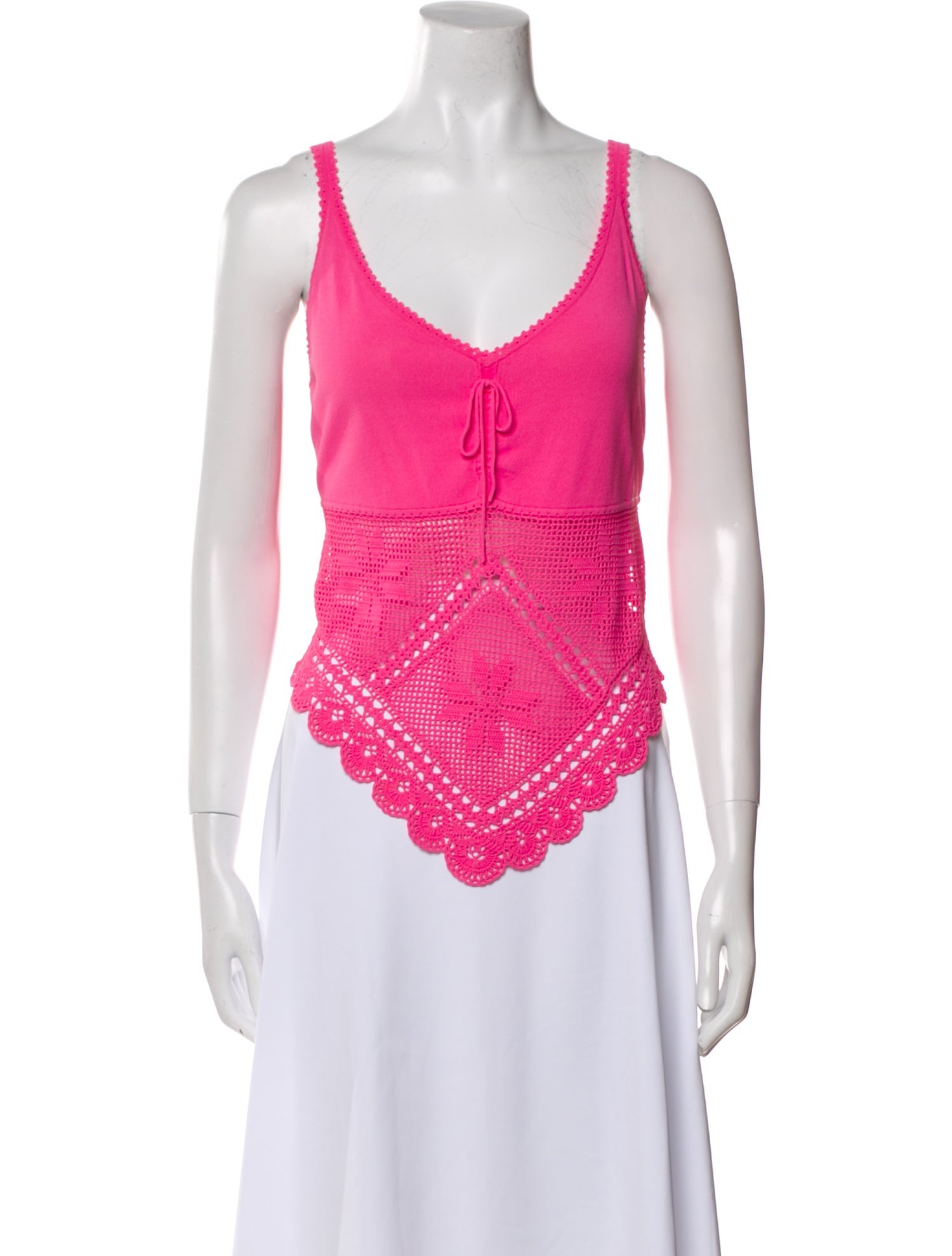 Escada V-Neck Sleeveless Top