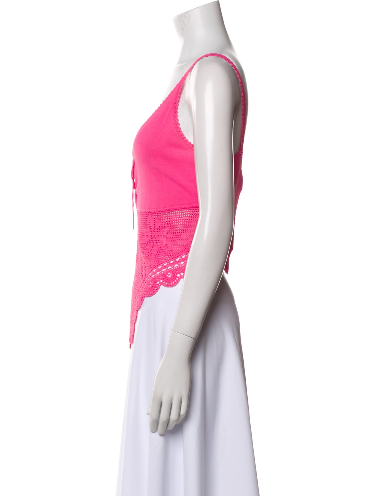 Escada V-Neck Sleeveless Top