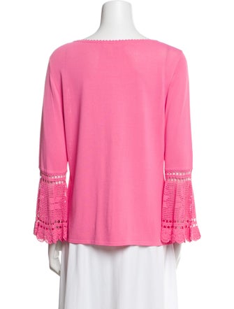 Escada V-Neck Three-Quarter Sleeve Blouse