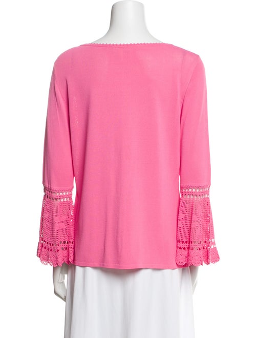 Escada V-Neck Three-Quarter Sleeve Blouse