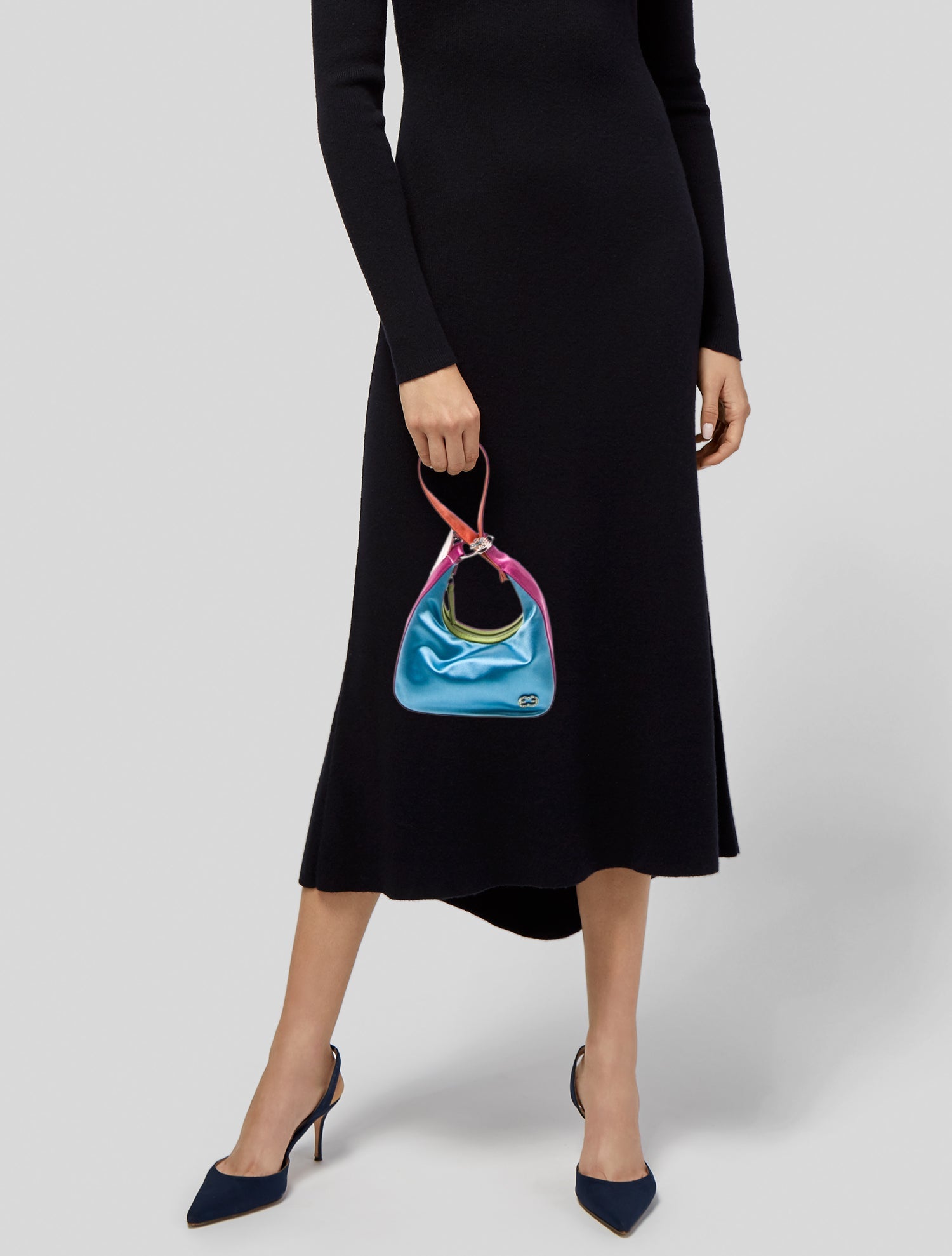 Escada Satin Top Handle Bag