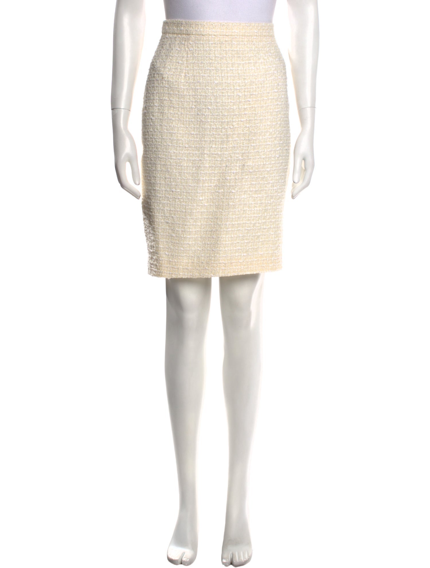 Escada Tweed Pattern Knee-Length Skirt