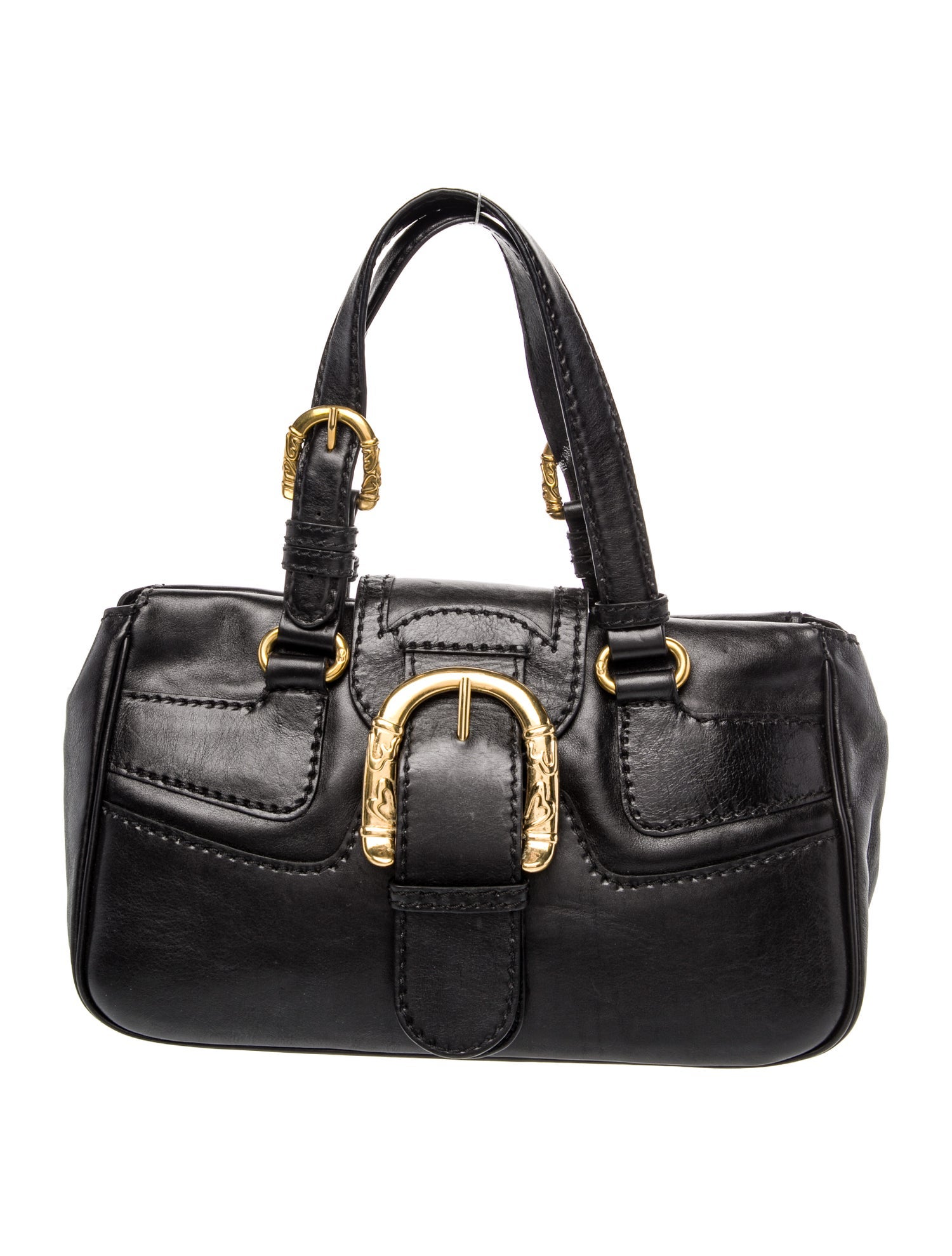 Escada Leather Top Handle Bag
