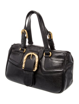 Escada Leather Top Handle Bag