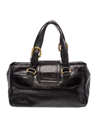Escada Leather Top Handle Bag