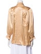 Escada Silk Mock Neck Blouse