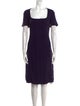 Escada Virgin Wool Knee-Length Dress