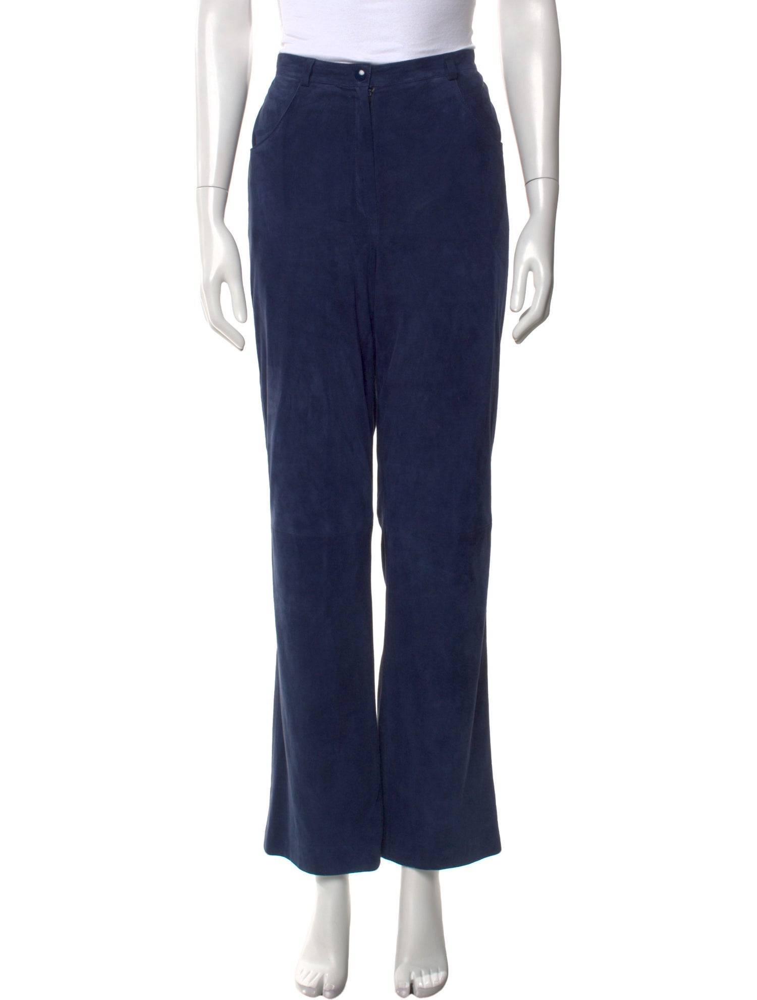 Escada Suede Wide Leg Pants