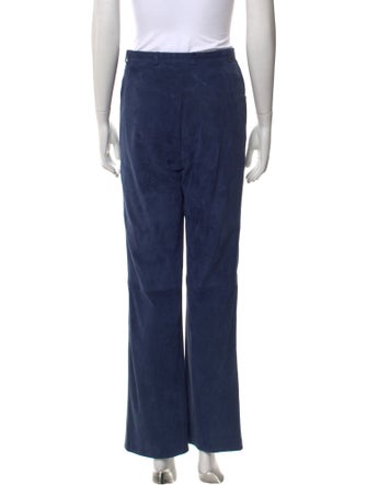 Escada Suede Wide Leg Pants