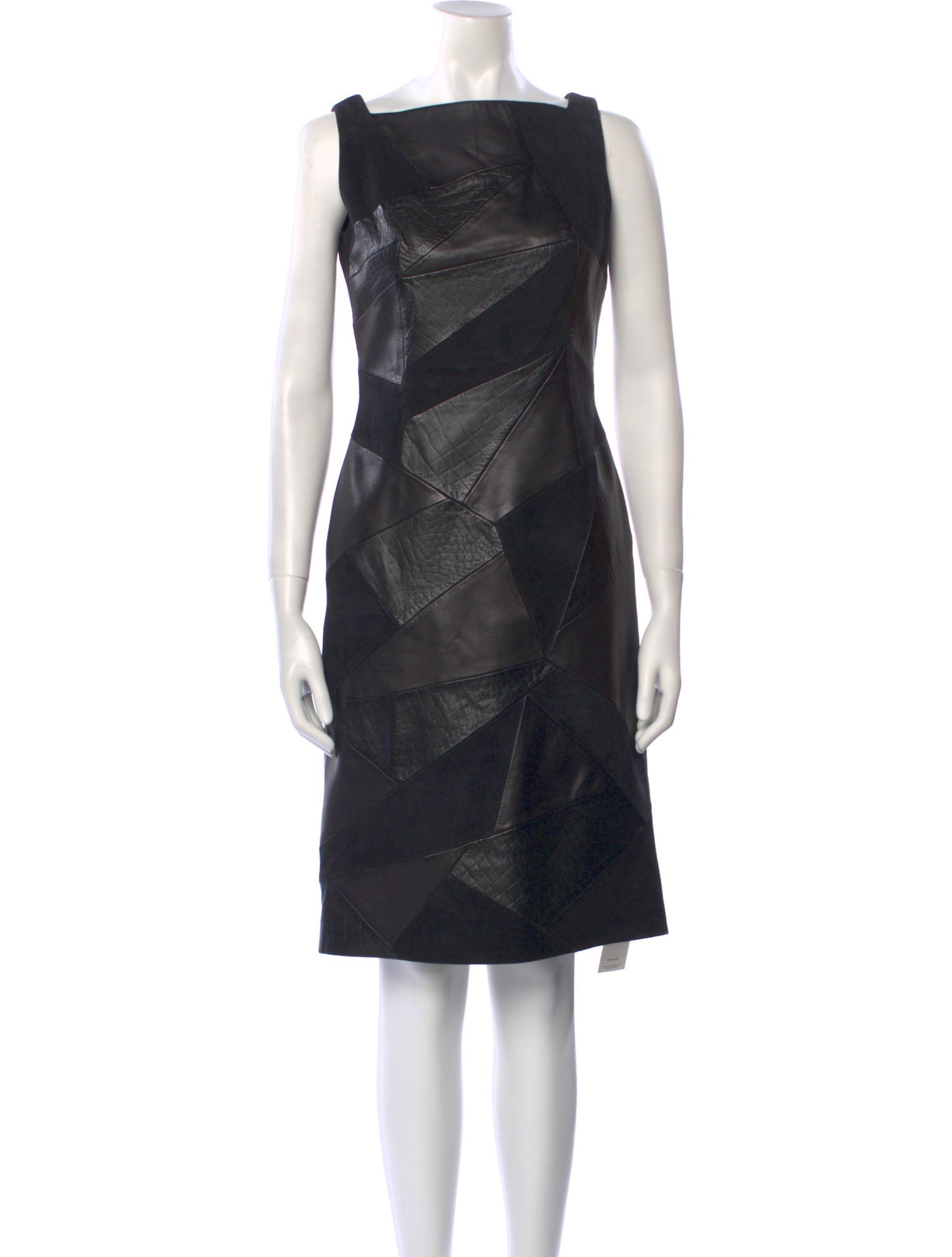 Escada Lambskin Knee-Length Dress
