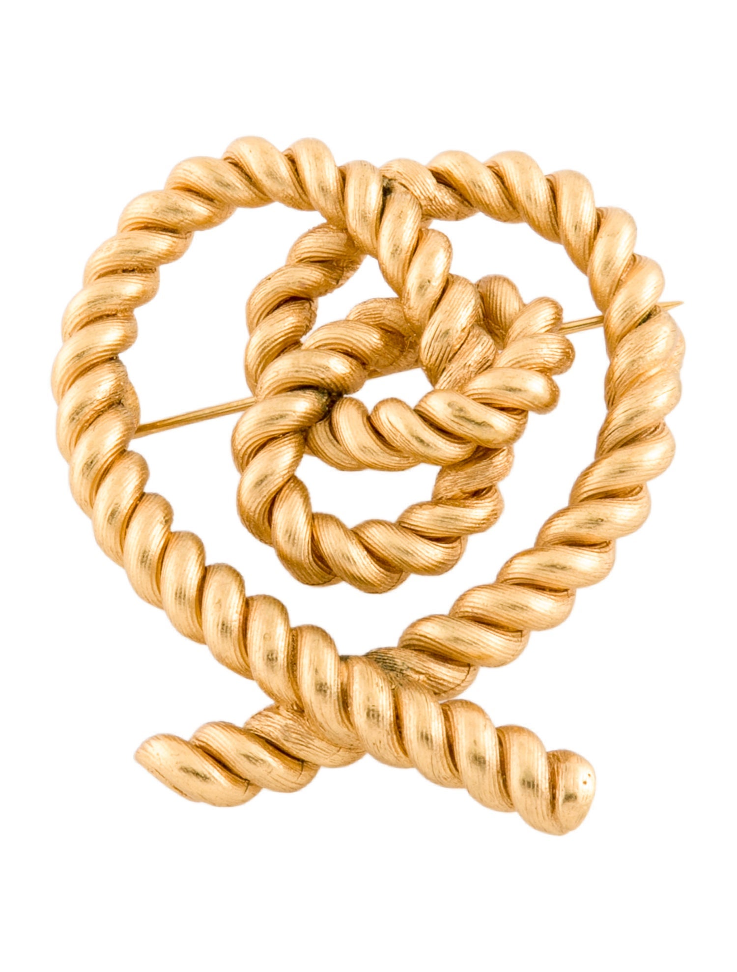 Escada X Margaretha Ley Vintage Rope Heart Brooch Pin