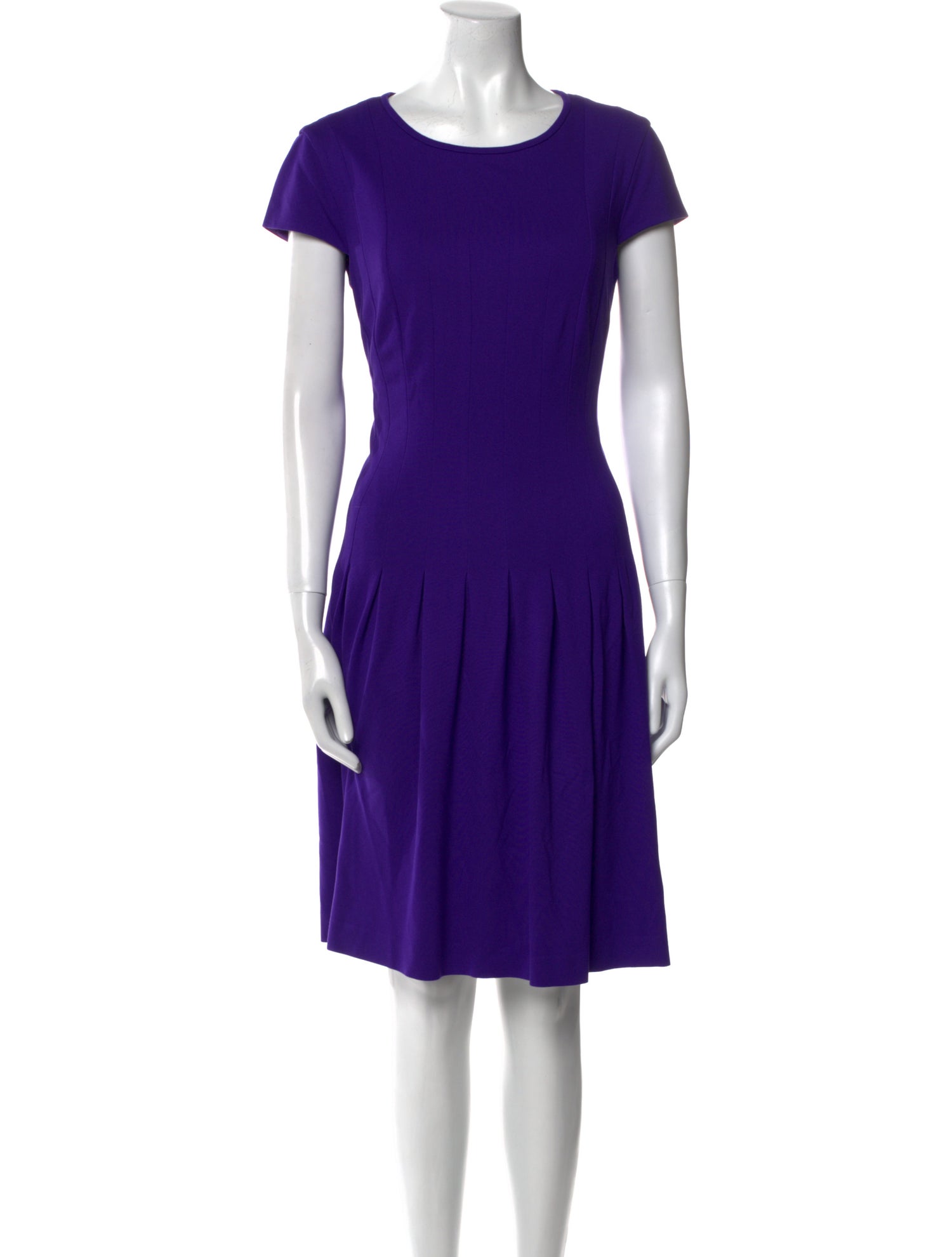 Escada Scoop Neck Knee-Length Dress
