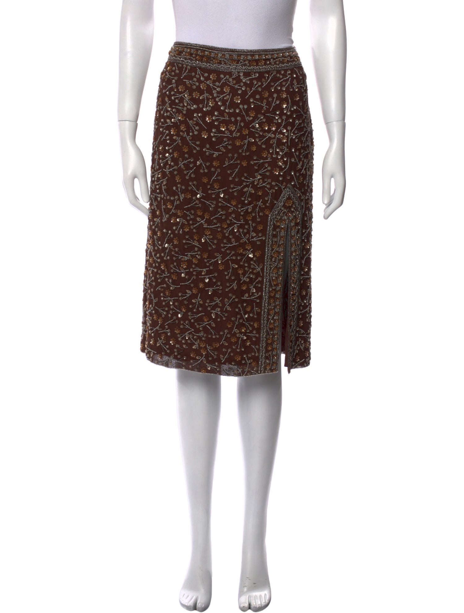 Escada Silk Knee-Length Skirt