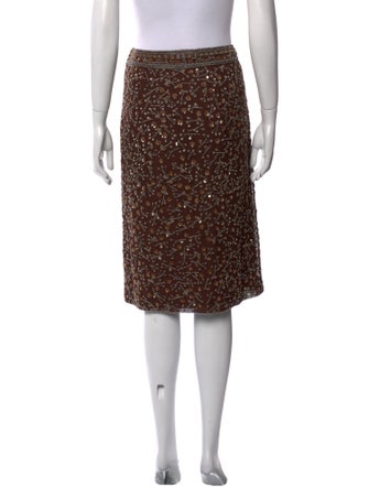 Escada Silk Knee-Length Skirt