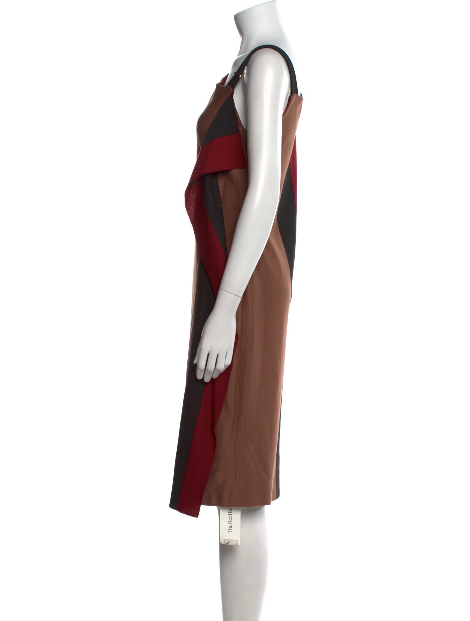 Escada Colorblock Pattern Knee-Length Dress w/ Tags