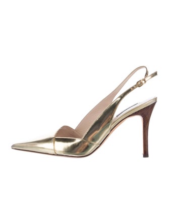 Escada Patent Leather Slingback Pumps