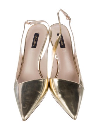 Escada Patent Leather Slingback Pumps