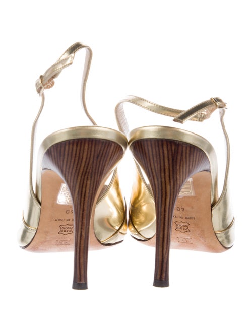 Escada Patent Leather Slingback Pumps