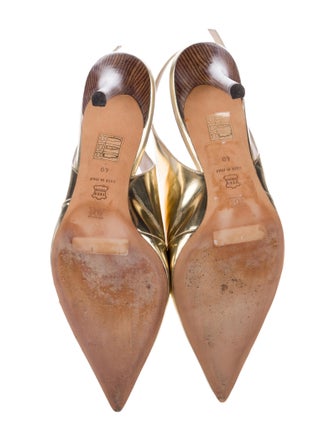 Escada Patent Leather Slingback Pumps