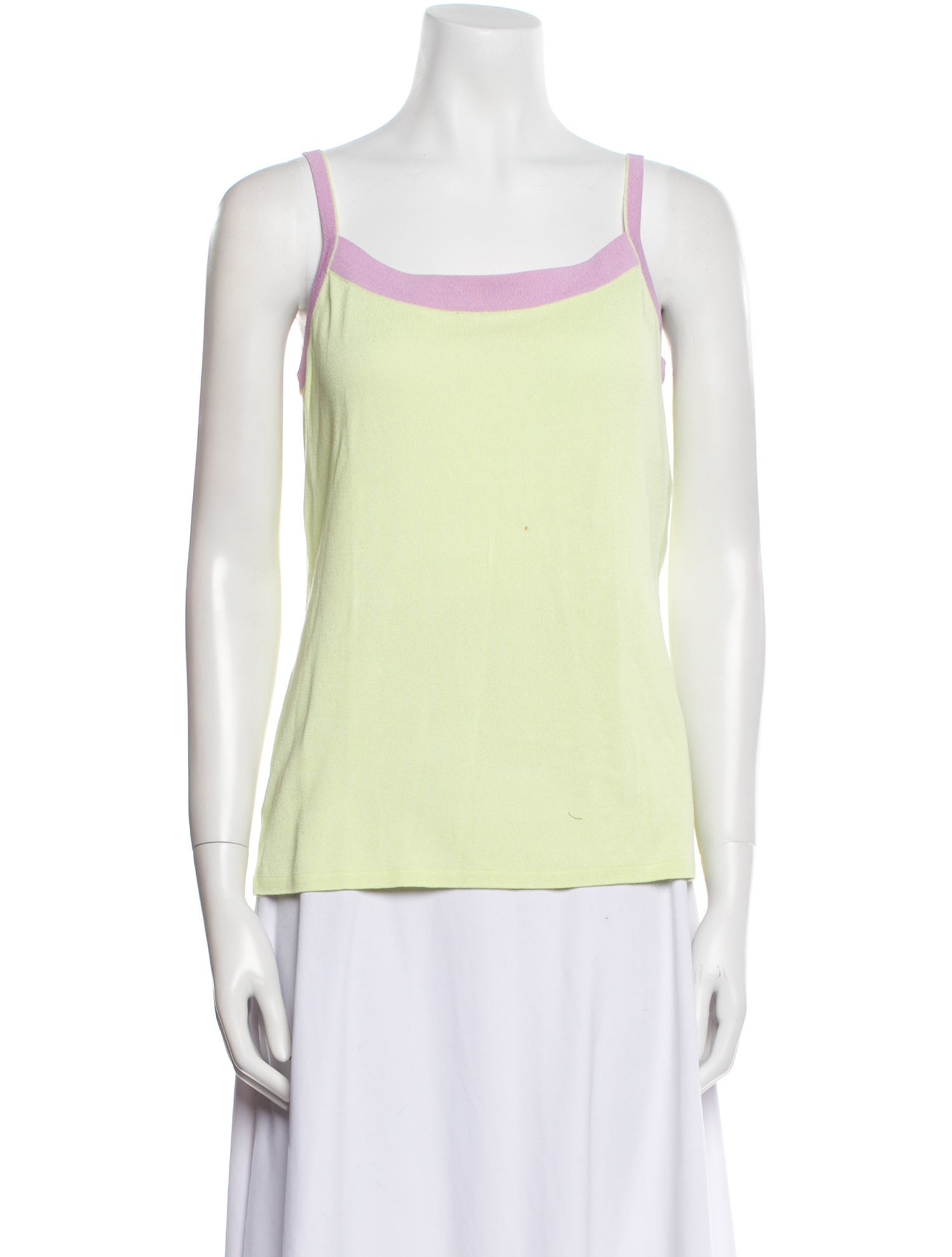 Escada Square Neckline Sleeveless Top