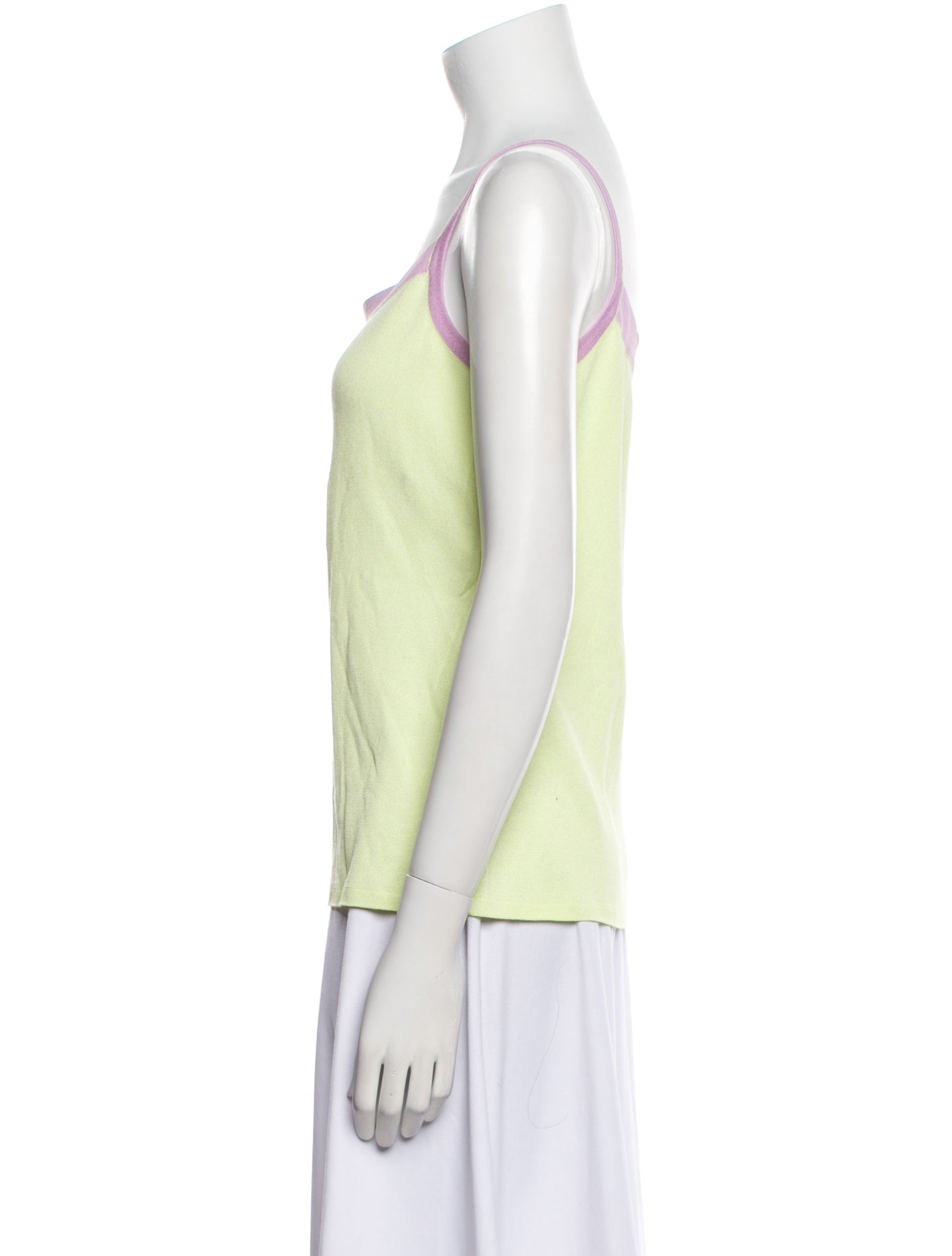 Escada Square Neckline Sleeveless Top