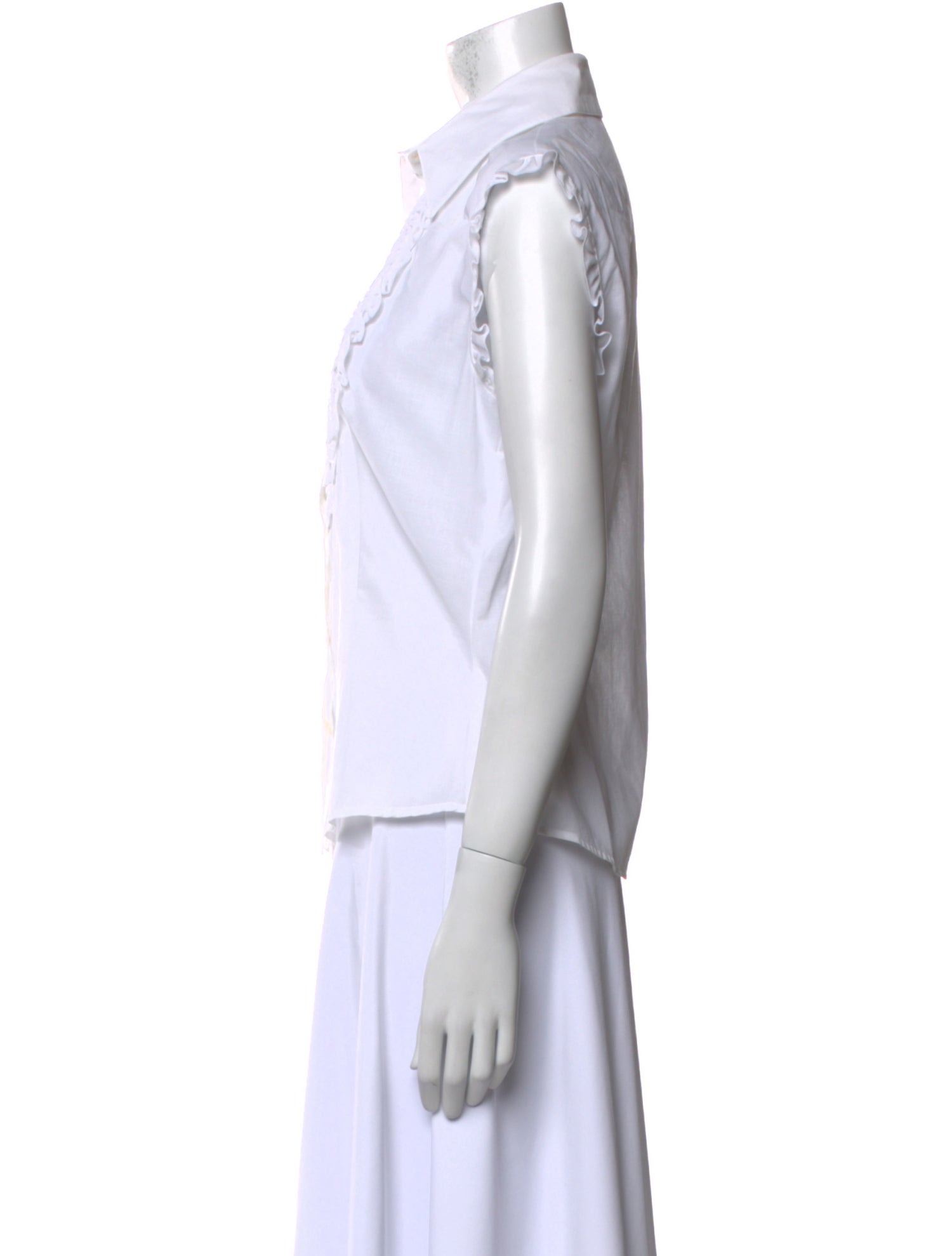 Escada Vintage Sleeveless Button-Up Top