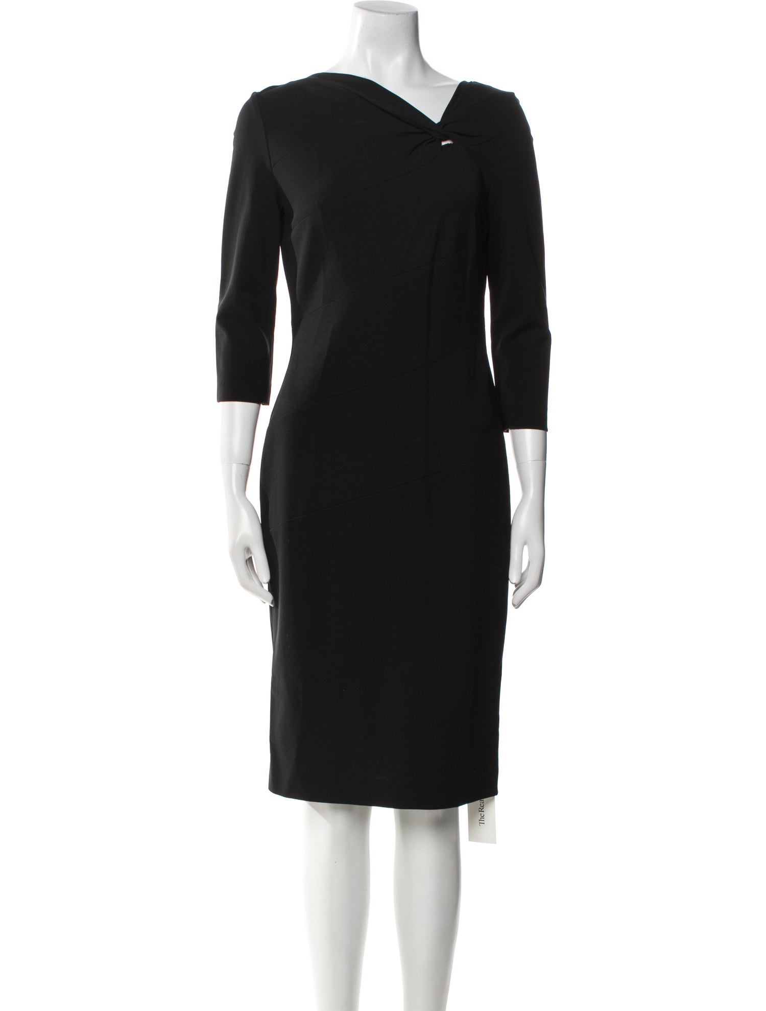 Escada Cowl Neck Knee-Length Dress