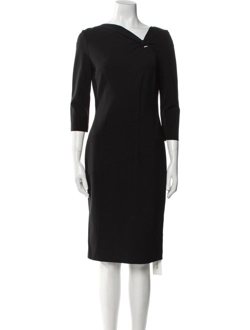 Escada Cowl Neck Knee-Length Dress