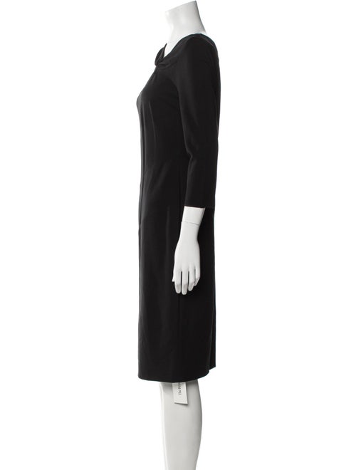 Escada Cowl Neck Knee-Length Dress