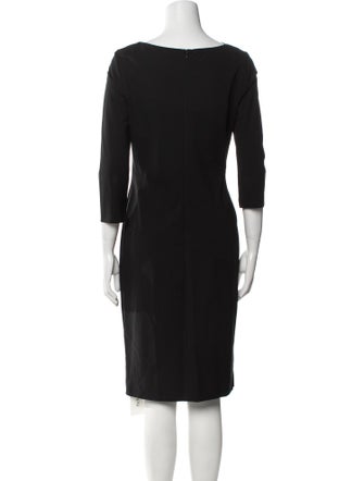 Escada Cowl Neck Knee-Length Dress