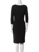Escada Cowl Neck Knee-Length Dress