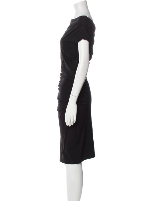 Escada Bateau Neckline Knee-Length Dress