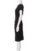 Escada Bateau Neckline Knee-Length Dress