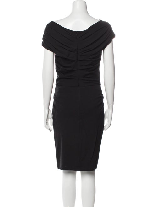 Escada Bateau Neckline Knee-Length Dress