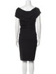 Escada Bateau Neckline Knee-Length Dress
