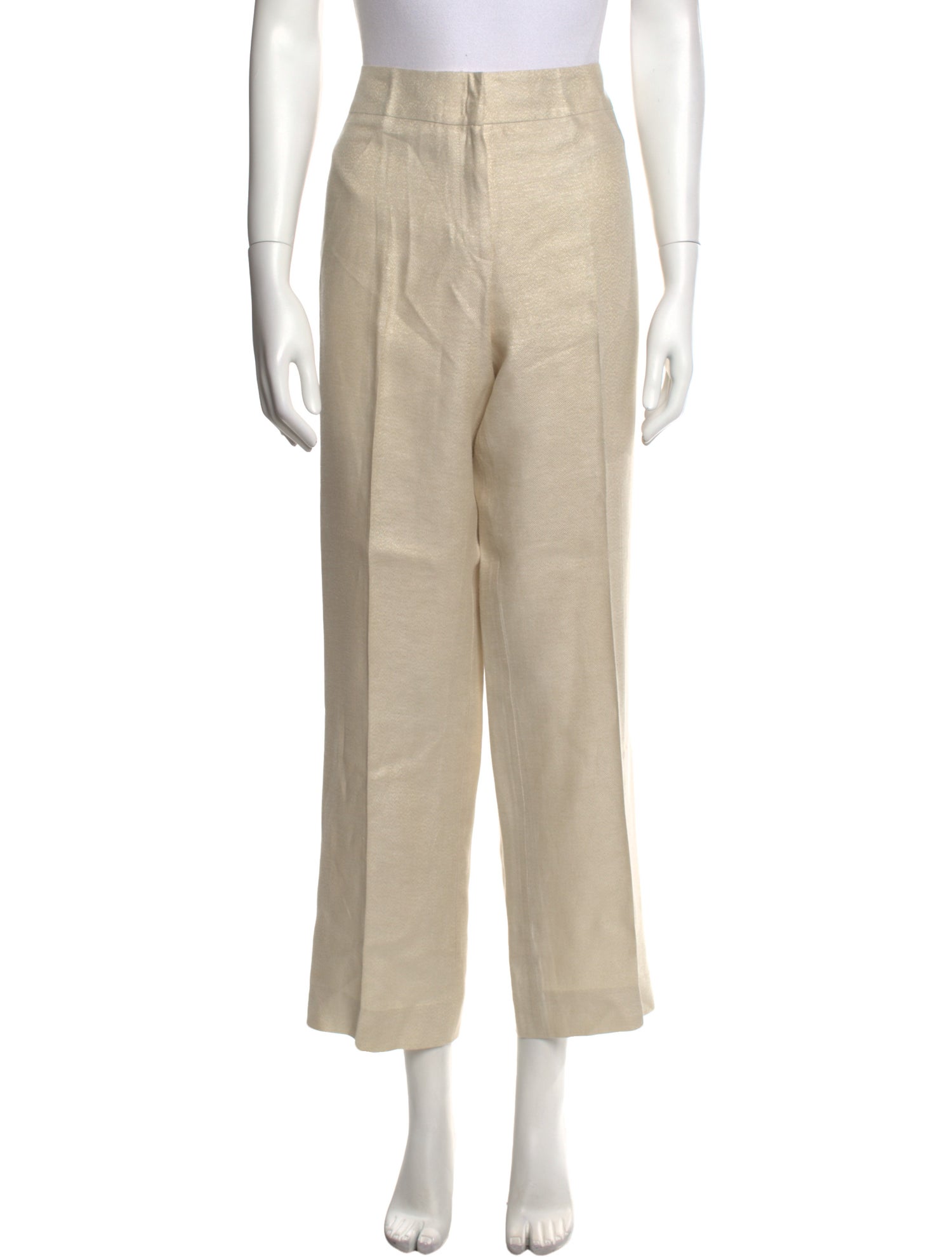 Escada Linen Wide Leg Pants