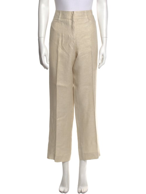 Escada Linen Wide Leg Pants