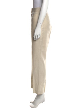 Escada Linen Wide Leg Pants