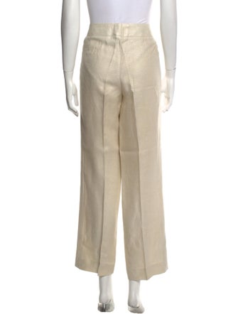 Escada Linen Wide Leg Pants