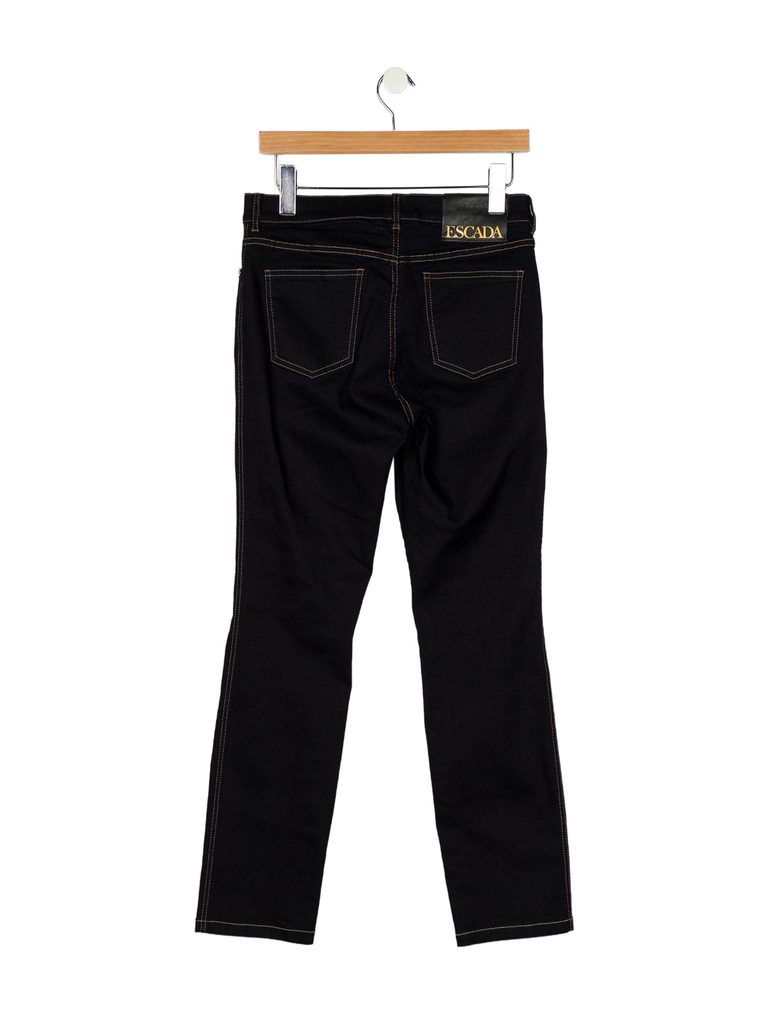 Escada High-Rise Straight Leg Jeans