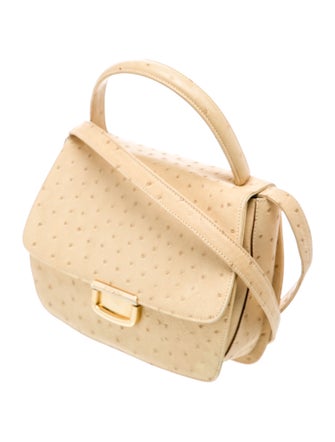 Escada Ostrich Shoulder Bag