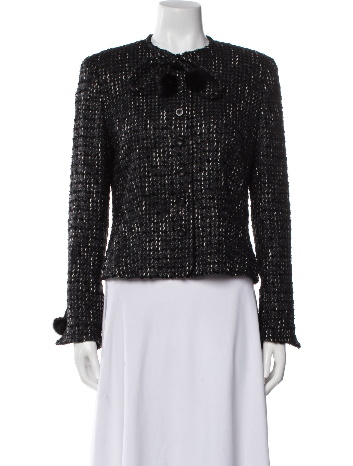 Escada Tweed Pattern Evening Jacket