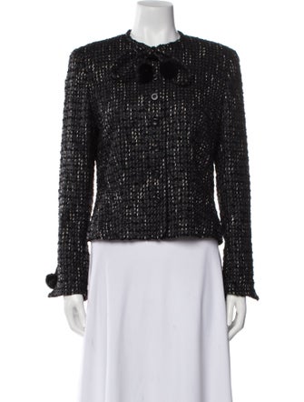 Escada Tweed Pattern Evening Jacket