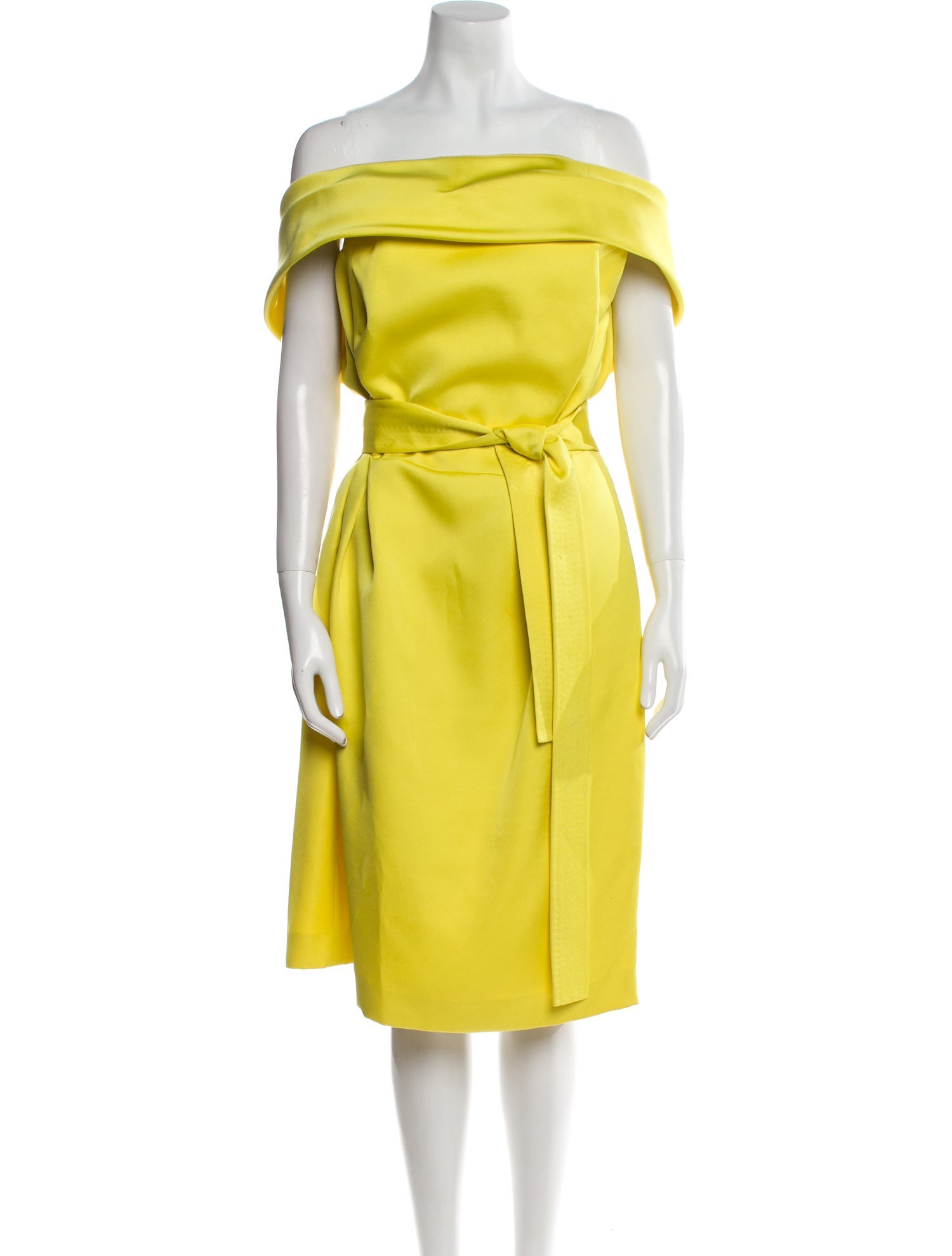 Escada Off-The-Shoulder Midi Length Dress