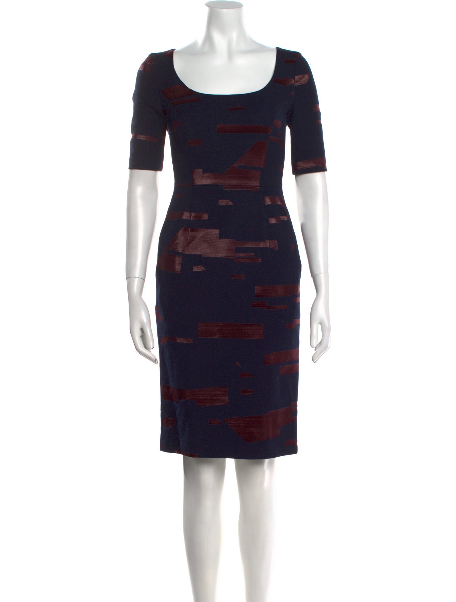 Escada Printed Knee-Length Dress
