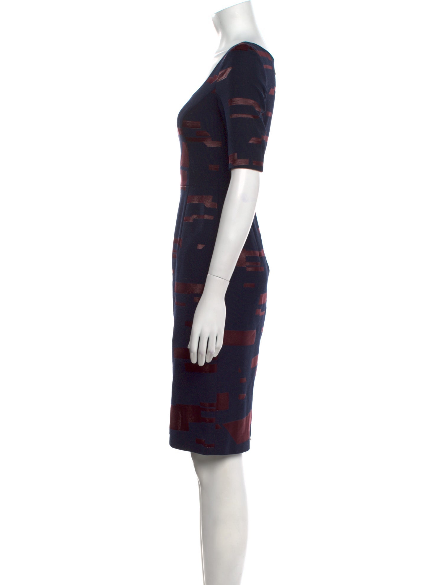 Escada Printed Knee-Length Dress