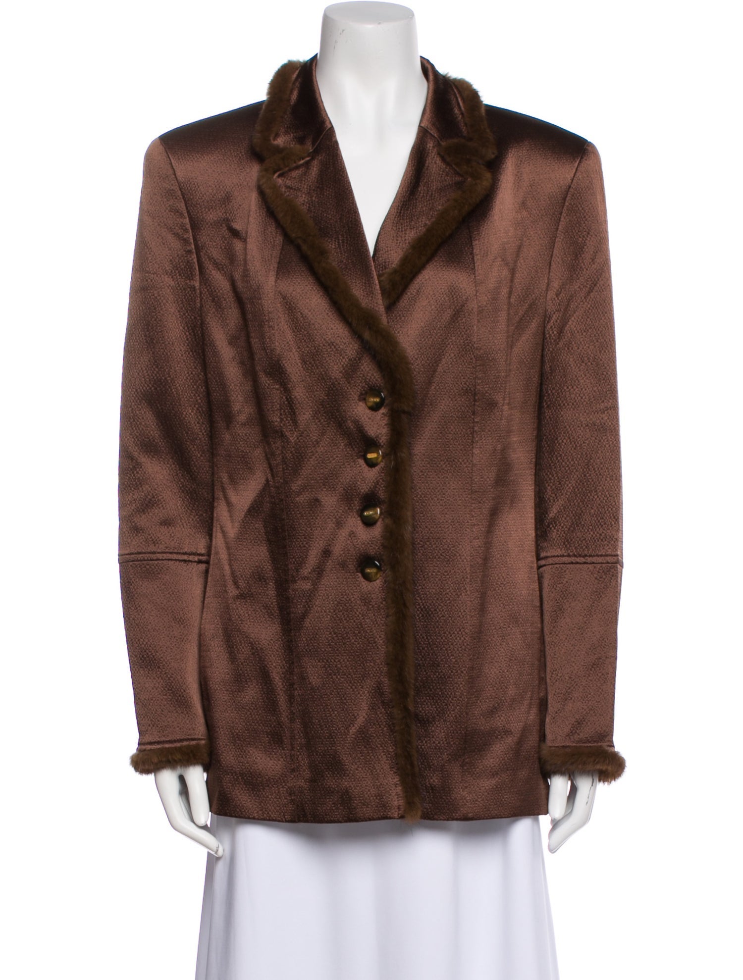 Escada Wool Faux Fur Jacket