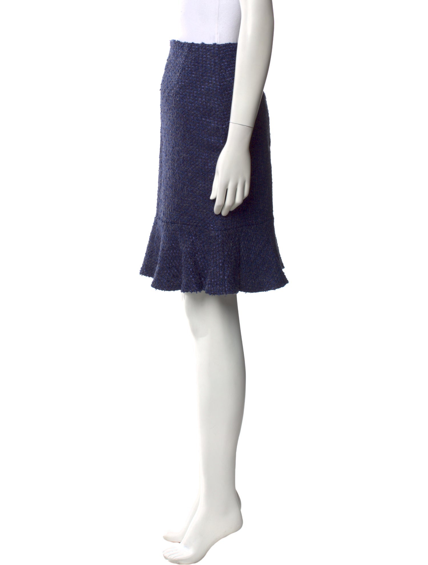 Escada Tweed Pattern Knee-Length Skirt